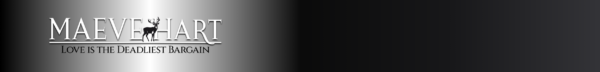 Maeve Hart logo in white text on a black with white gradient background.